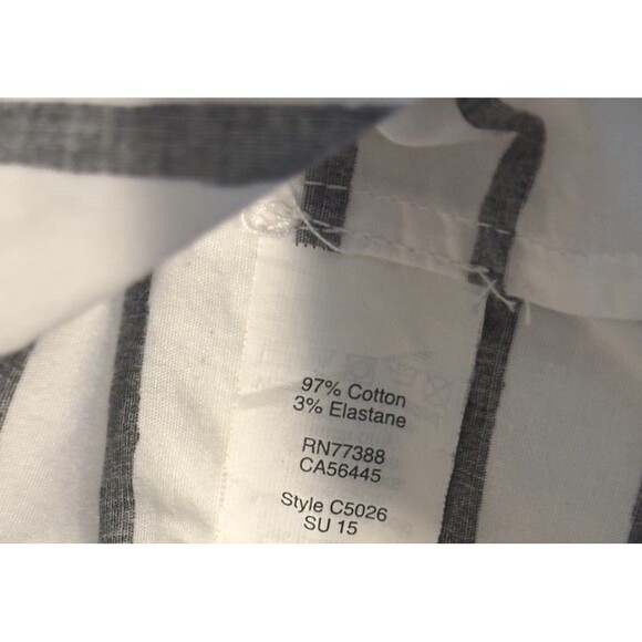 J Crew Black And White Striped Boxy Short Sleeve Shirt Sz Sm - Picture 6 of 6